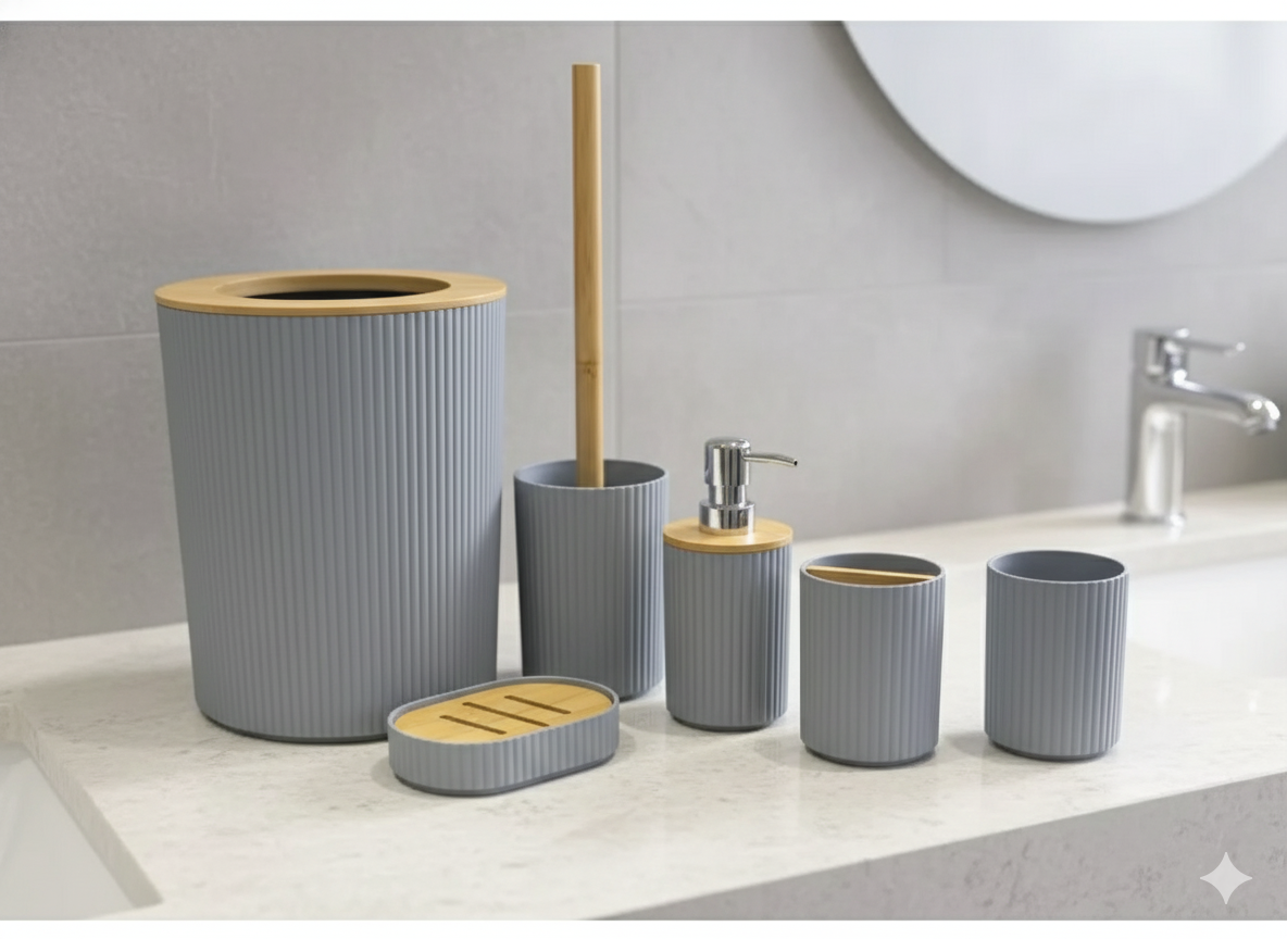 SET DE BAÑO 6 PIEZAS