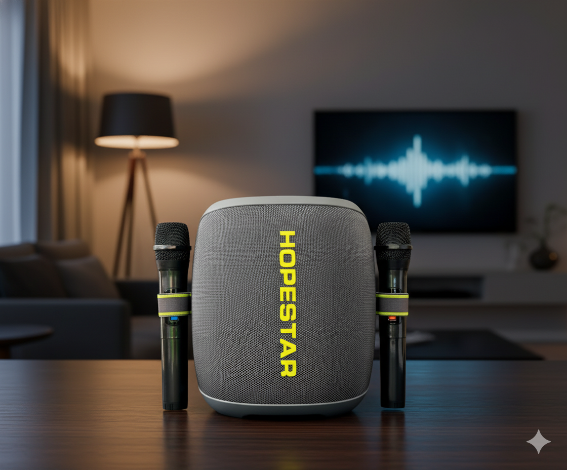 PARLANTE 100W y MICRÓFONOS