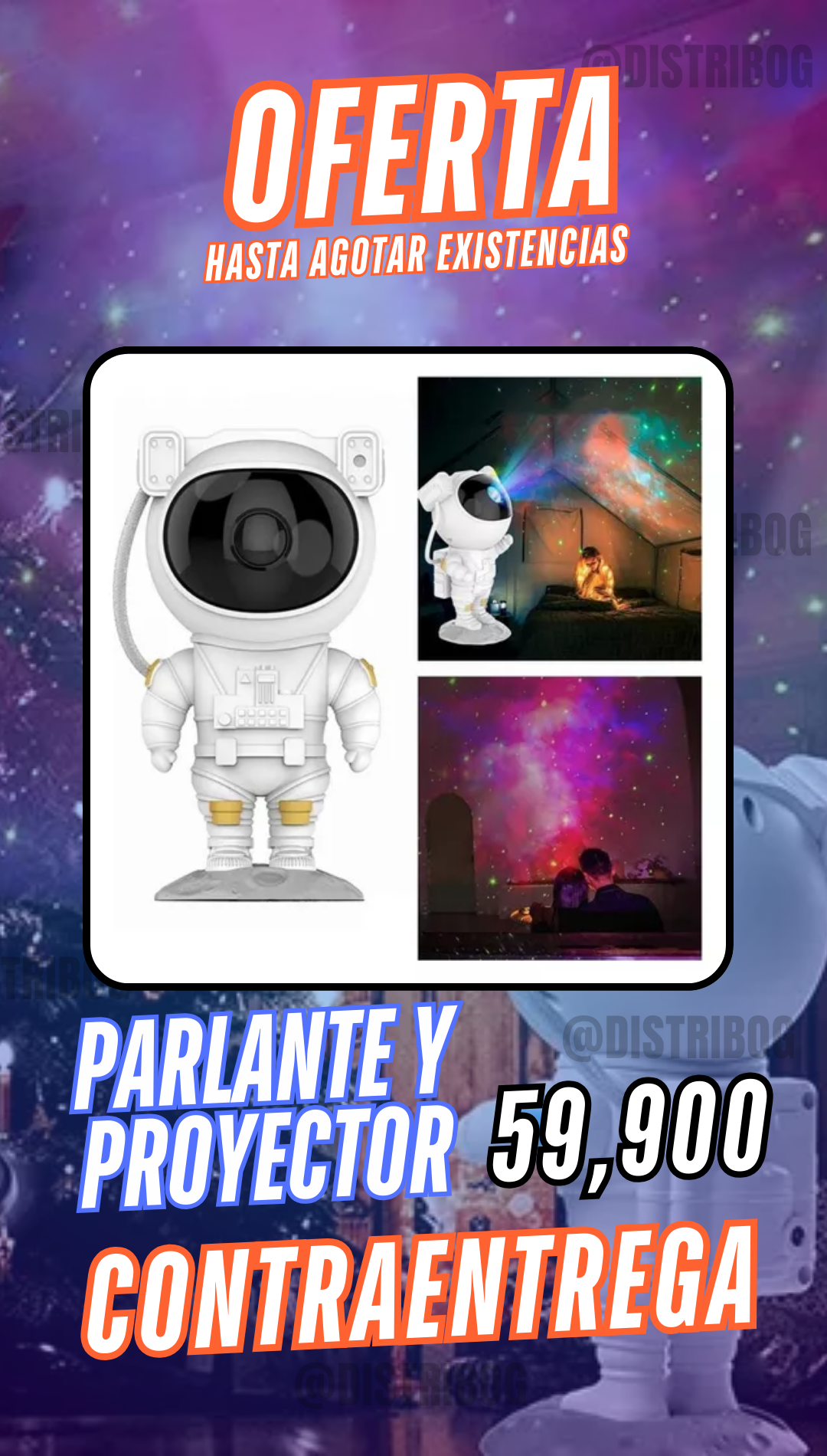 PROYECTOR DE LUZ Y PARLANTE