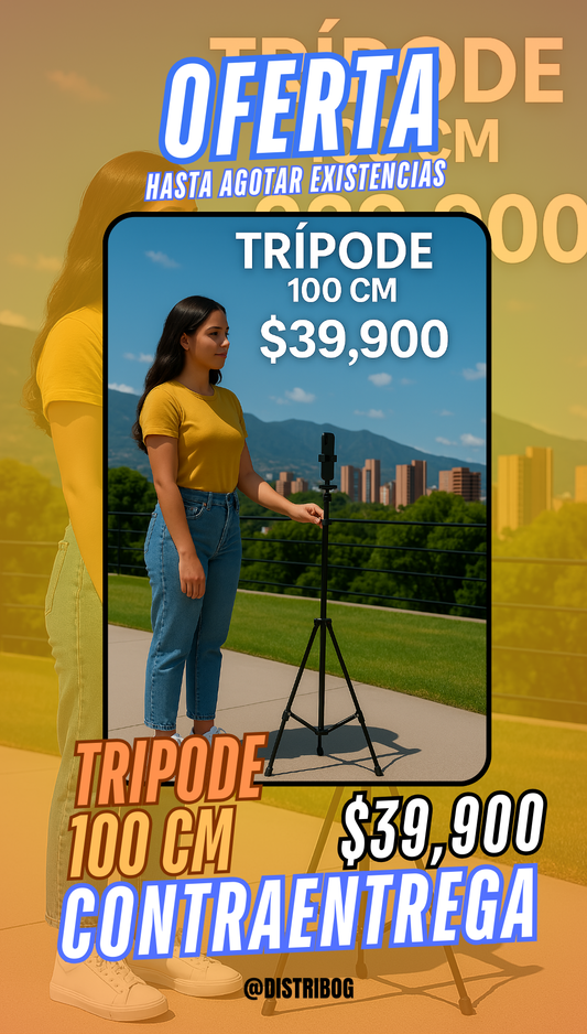 TRÍPODE 100 CENTIMETROS.