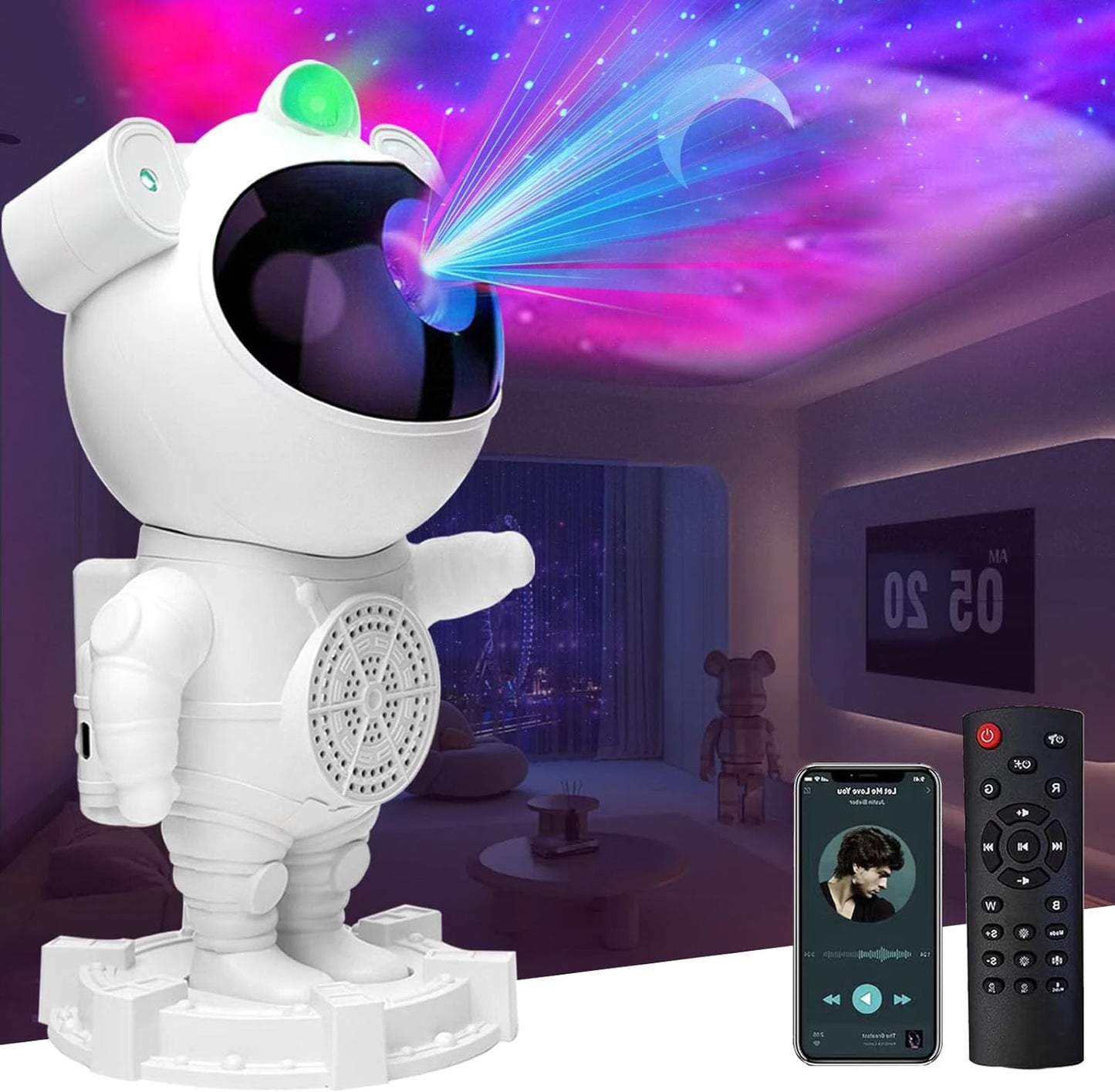 PROYECTOR DE LUZ Y PARLANTE