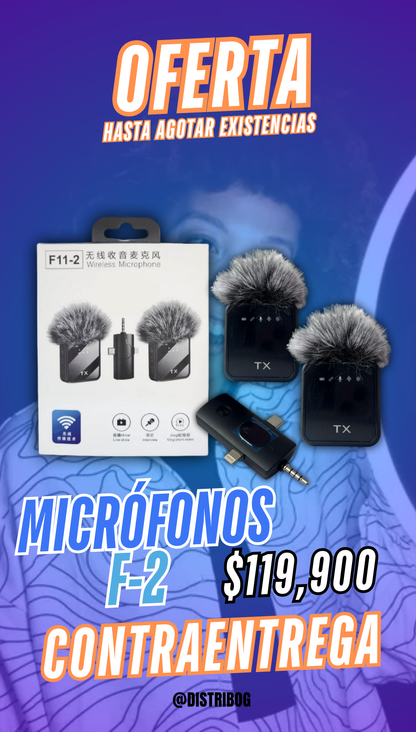 MICRÓFONOS F2 PRO