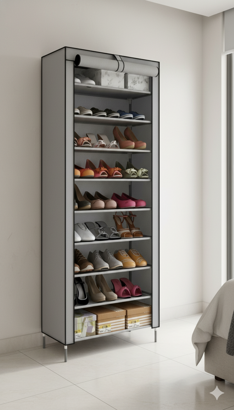 ORGANIZADOR ZAPATOS TUBULAR X10