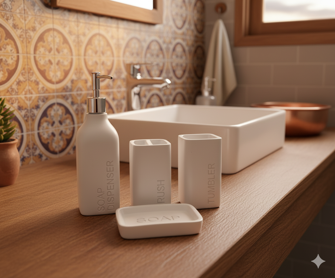 SET DE BAÑO CERÁMICA