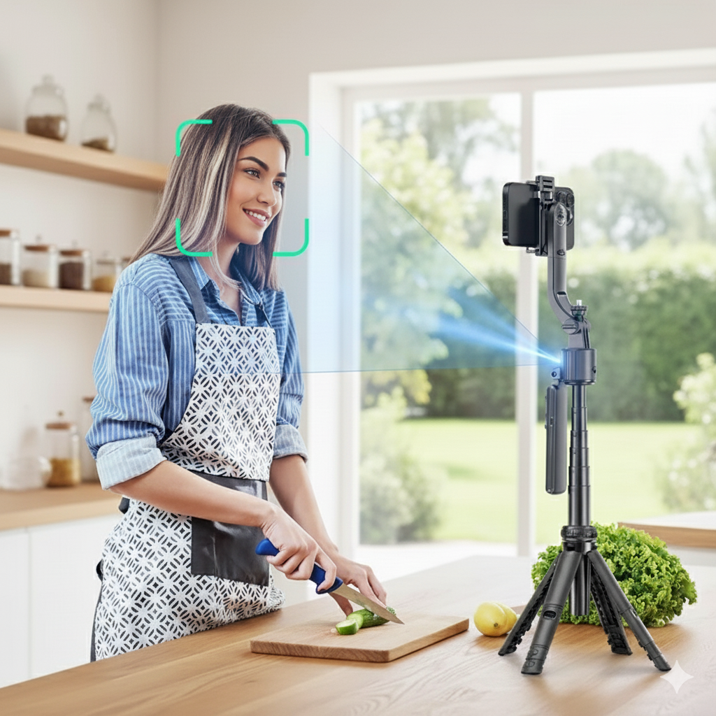 TRIPODE CON SEGUIMIENTO FACIAL